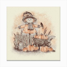 The Scarecrow's Harvest Canvas Print