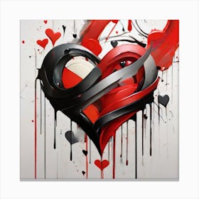 love and hate Canvas Print