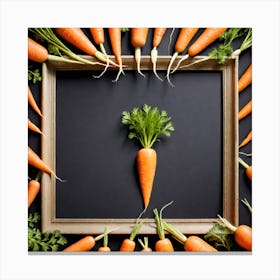 Carrots In A Frame 24 Canvas Print