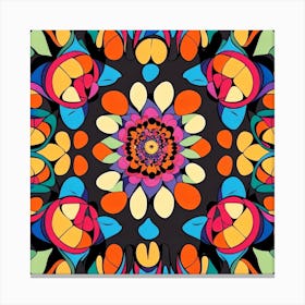 Abstract Psychedelic Mandala 3 Canvas Print