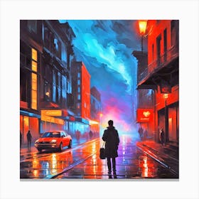 Night In New Orleans Canvas Print