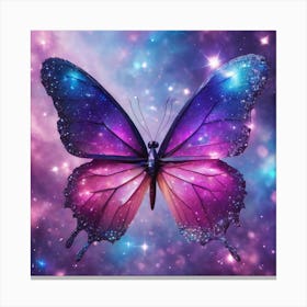 Butterfly In Space Canvas Print