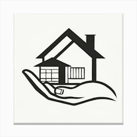 House In Hand Canvas Print