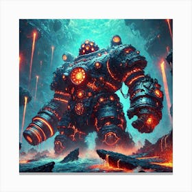 Tidal Juggernauts 1 Canvas Print