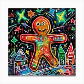 Gingerbread Man 6 Canvas Print