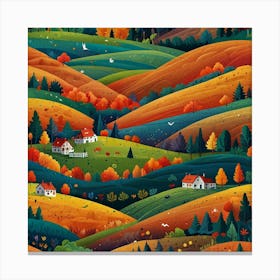 Autumn Landscape Canvas Print