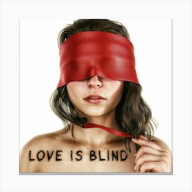 Love Is Blind 1 Canvas Print