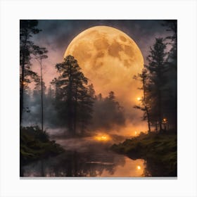 Moon Collection 3 1 Canvas Print