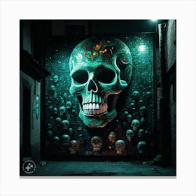 Skull Wall Art Canvas Print