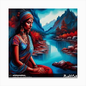 Indian Woman Canvas Print