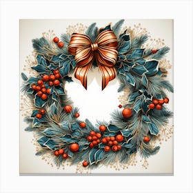 Christmas Wreath 6 Canvas Print