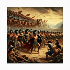 Battle Of Sparta 1 Canvas Print