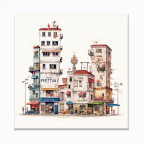 Hong Kong City Canvas Print