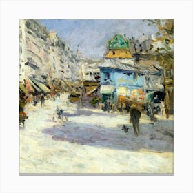 Claude Monet Street Scene Canvas Print