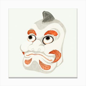 Hokusai Mask Of A Kimono Canvas Print