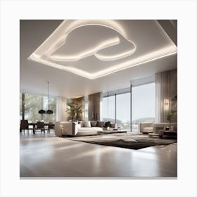 Modern Living Room Canvas Print