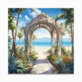 Archway To Paradise 1 Canvas Print