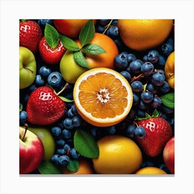 Bunch Of Fruit Canvas Print