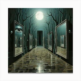 Mirrors In The Forest Canvas Print