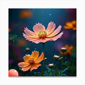Cosmos Flower Canvas Print
