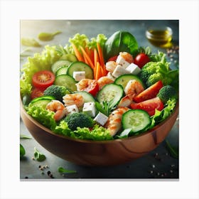 Salad In A Bowl 1 Canvas Print