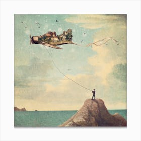 Just Another Kite Day Canvas Print