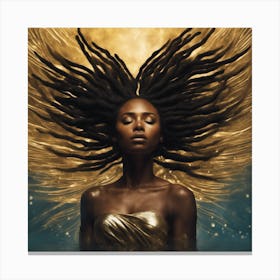 Woman With wings Canvas Print