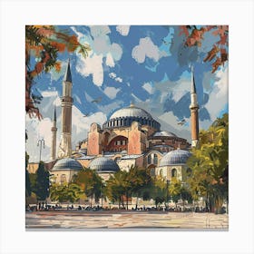 Blue Mosque 4 Canvas Print