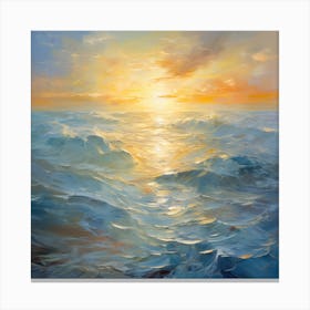 Sunset Over The Sea 3 Canvas Print