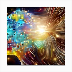 Abstract Of A Brain Canvas Print