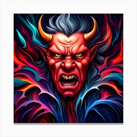 Devil Face Canvas Print