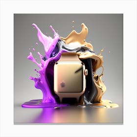 Apple Watch Splash Canvas Print