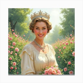 Radiant Young Queen Canvas Print