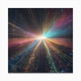 Abstract Rays Of Light 20 Canvas Print