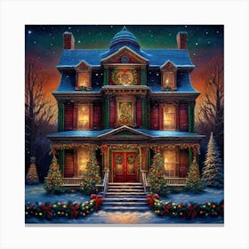 Christmas House 47 Canvas Print