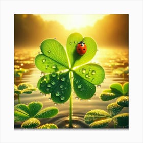 Four-leaf clover 1 Canvas Print