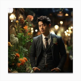 Man In A Suit Canvas Print