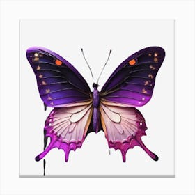 Purple Butterfly 1 Canvas Print