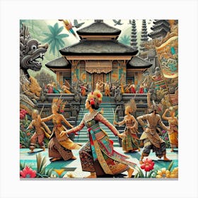 Happy Birthday Bali Canvas Print