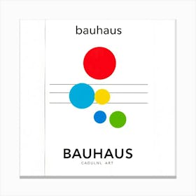 Bauhaus geometric print 1 Canvas Print