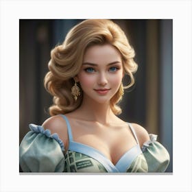 Cinderella 65 Canvas Print