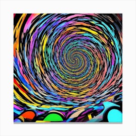 Psychedelic Spiral Canvas Print