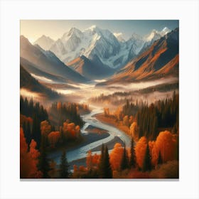 Autumn Mountains Canvas Print