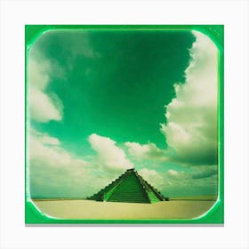 Green sky Canvas Print