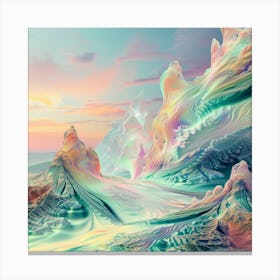 Psychedelic Landscape 1 Canvas Print