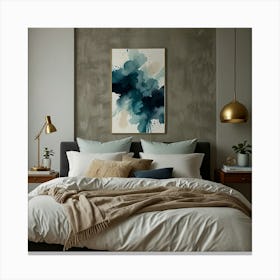 Abstract Watercolor Painting Canvas Print