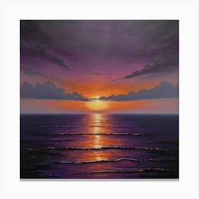 Default The Painting Depicts A Mesmerizing Scene With A Vast O 1 Canvas Print