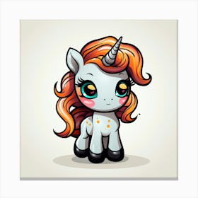 Cute Unicorn 791 Canvas Print