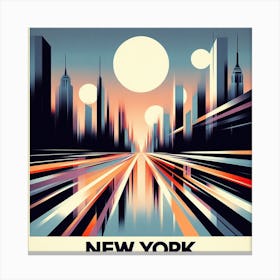 New York City Travel Poster 1 Canvas Print