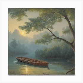 'Sunrise On The River' 1 Canvas Print
